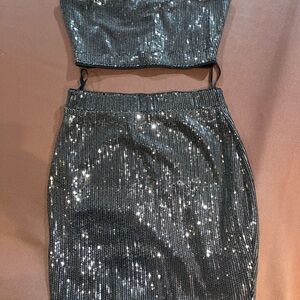 Sequin Black Skirt